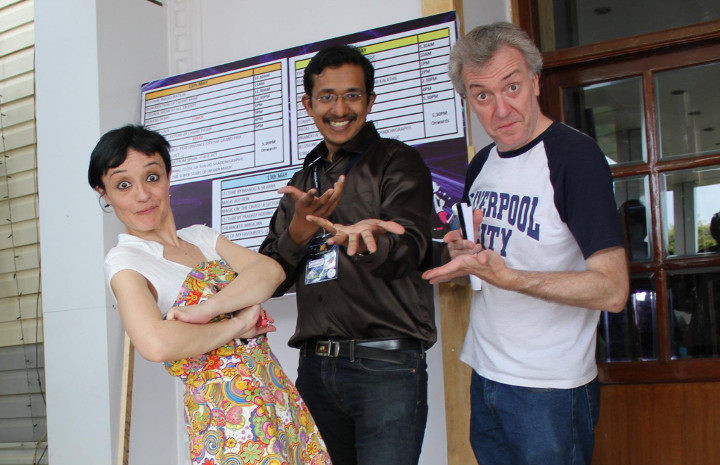 Magician Philip with Brando and Silvana from Spain